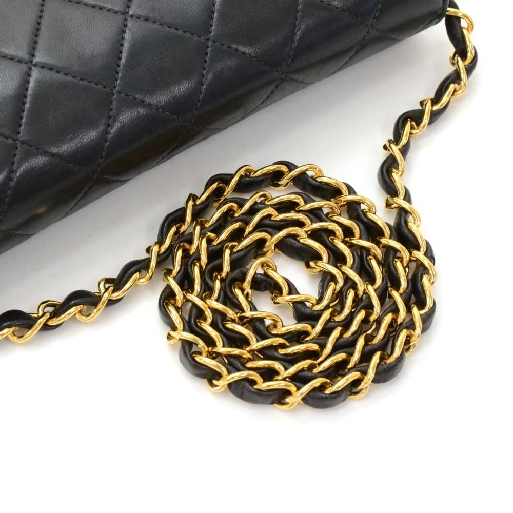 Chanel Black Quilted Leather Shoulder Flap Mini Bag Ex 2