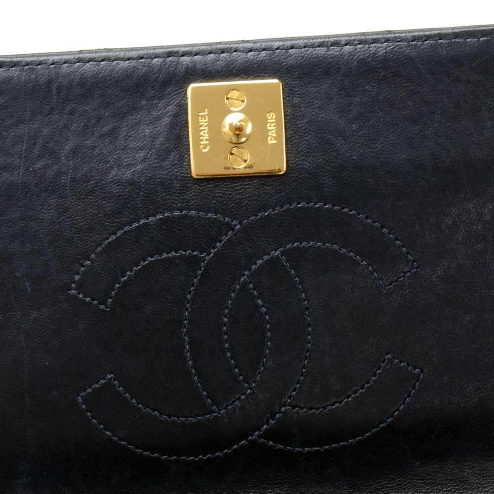 Chanel Black Quilted Leather Shoulder Flap Mini Bag Ex 4