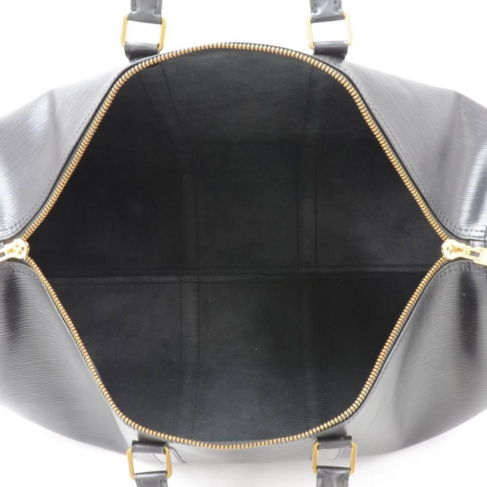 Vintage Louis Vuitton Keepall 50 Black Epi Leather Travel Bag 6