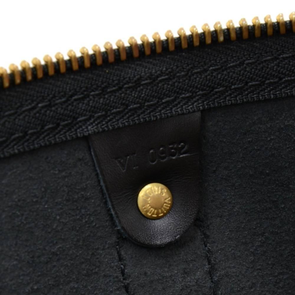 Vintage Louis Vuitton Keepall 50 Black Epi Leather Travel Bag 5