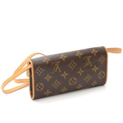 Louis Vuitton Pochette Twin PM Monogram Canvas Shoulder Bag