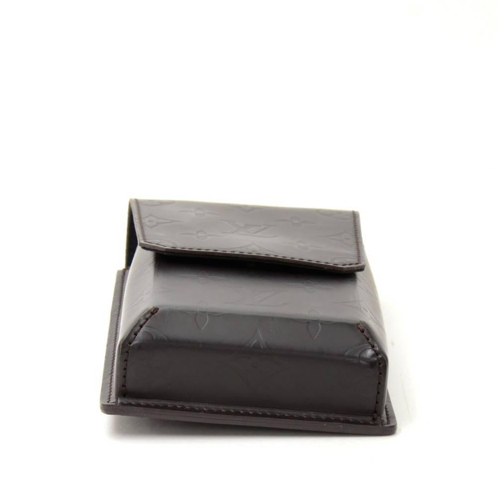 Louis Vuitton Dark Brown Monogram Matt Leather Waist Pouch 1
