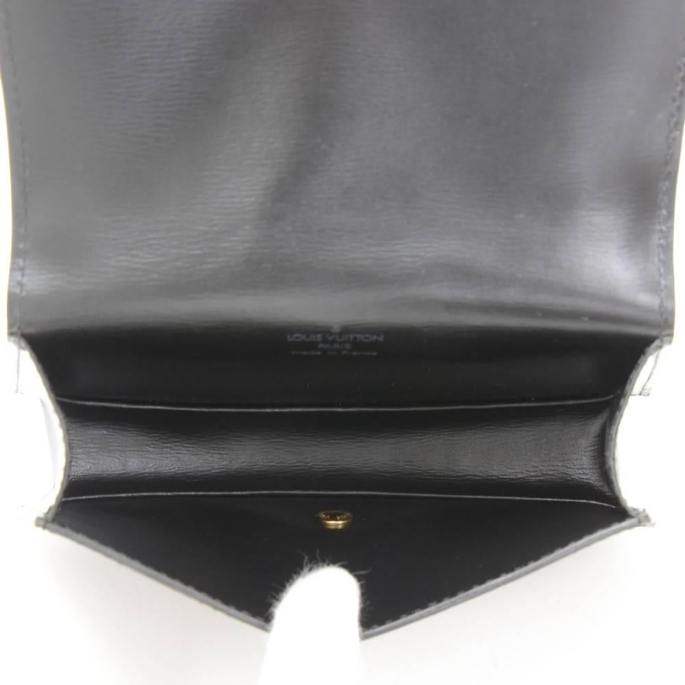 Vintage Louis Vuitton Ceinture Tilsitt Black Epi Leather Clutch Pochette 6