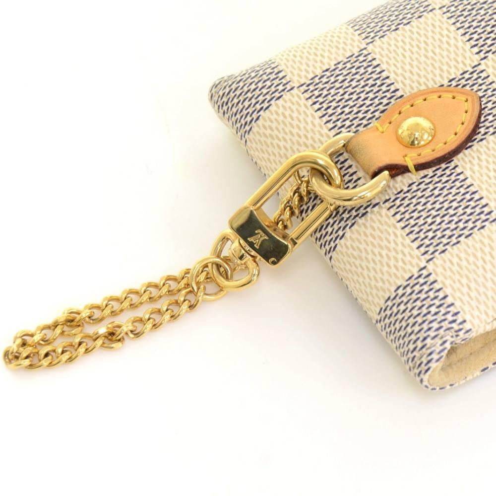 Louis Vuitton Etui Telephone MM Damier Azur Canvas Phone Case 4