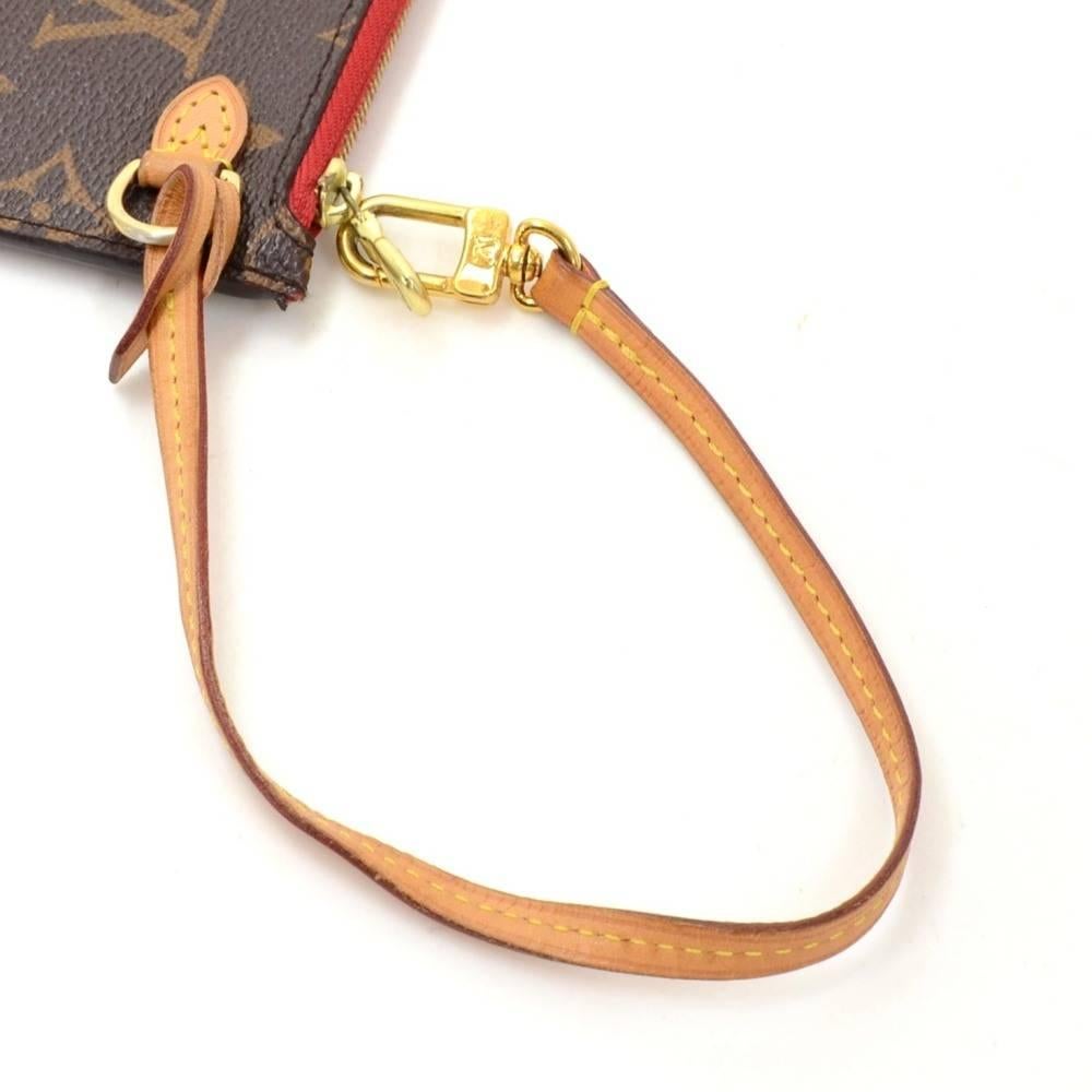 Brown Louis Vuitton Monogram Canvas Pouch For Neverfull Bag