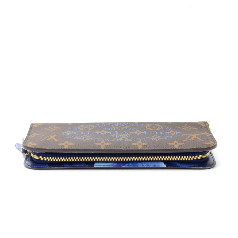 louis vuitton wallet with blue inside