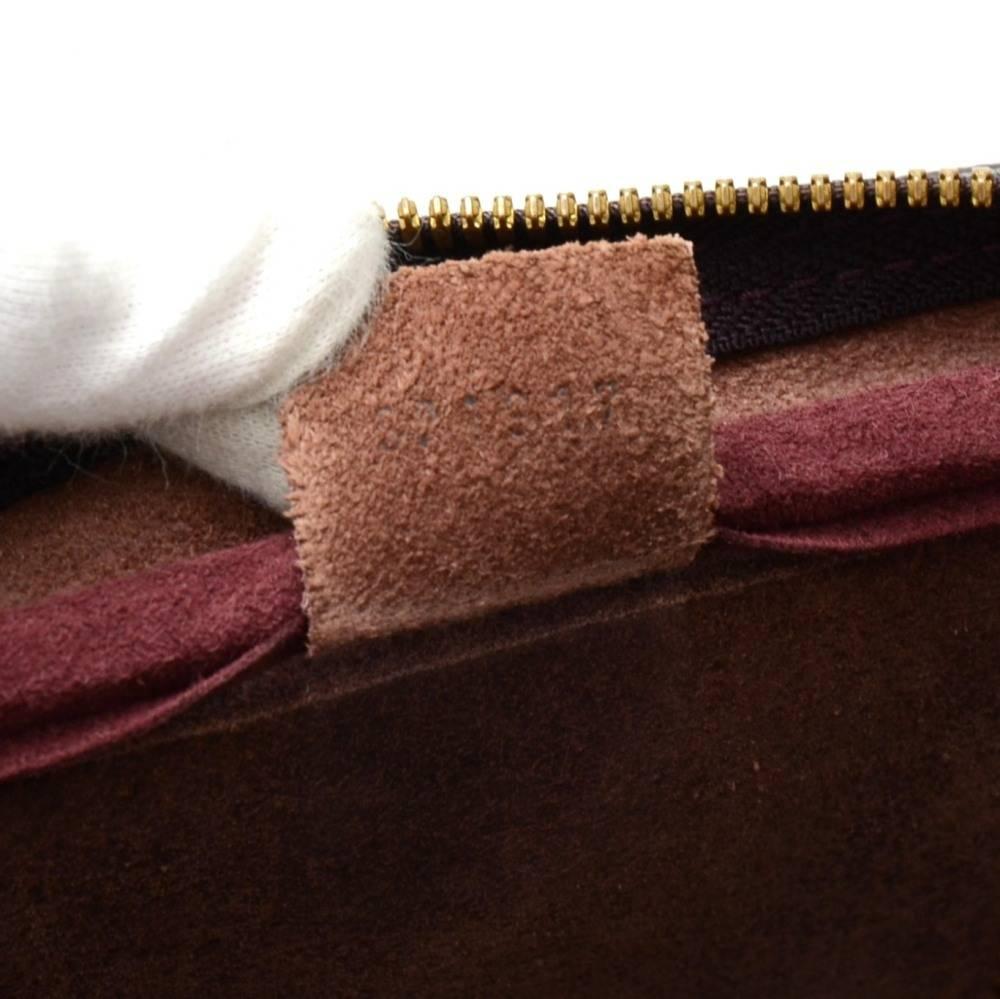 Louis Vuitton Kendall PM Burgundy Taiga Leather Travel Bag 4