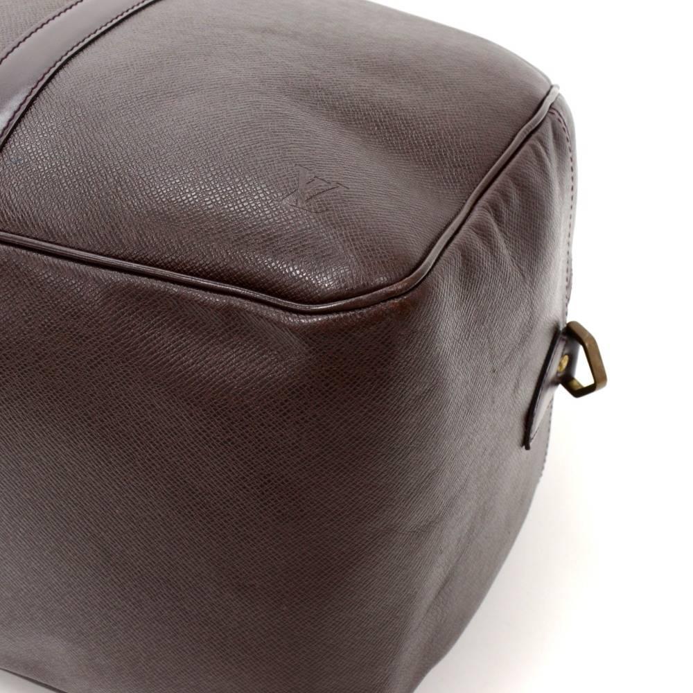 Louis Vuitton Kendall PM Burgundy Taiga Leather Travel Bag 3