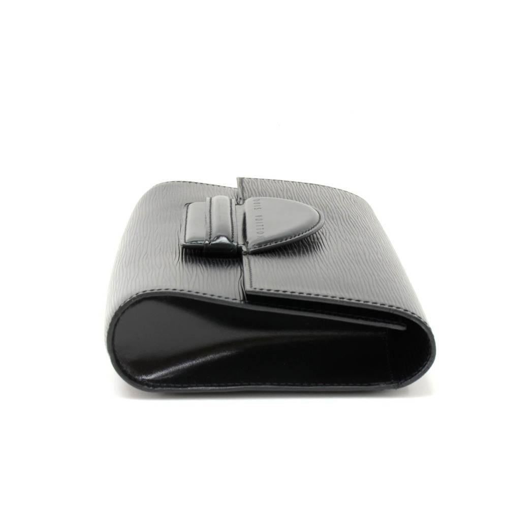 Louis Vuitton Vintage Pochette Chaillot Black Epi Leather Clutch Bag In Fair Condition In Fukuoka, Kyushu