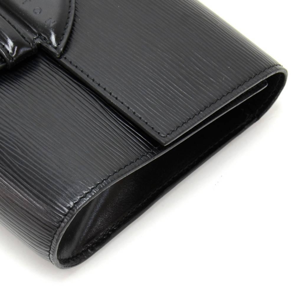 Louis Vuitton Vintage Pochette Chaillot Black Epi Leather Clutch Bag 3