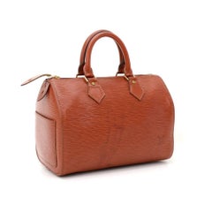 Louis Vuitton Vintage Speedy 25 Kenyan Fawn Brown Epi Leather City Hand Bag