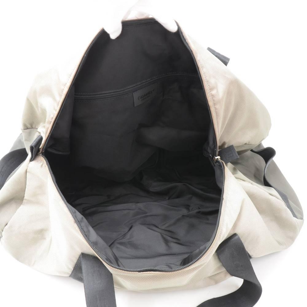 Chanel Sport Line Gray Nylon Large Boston Bag 5