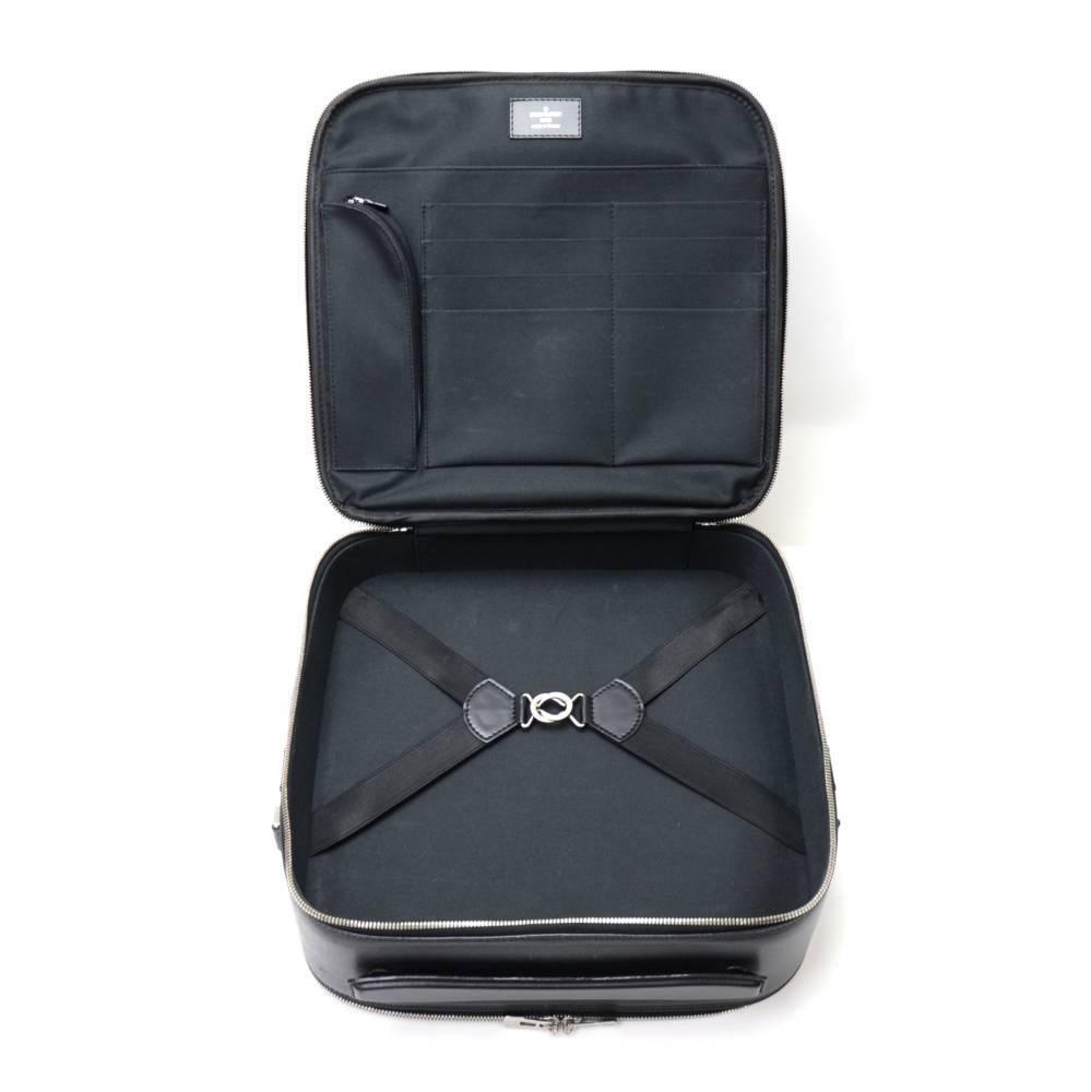 Louis Vuitton Black Taiga Leather Laptop Briefcase Bag and Strap 6