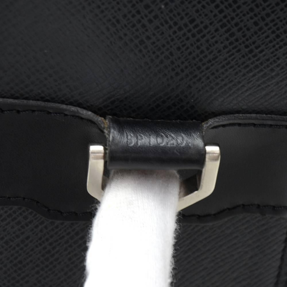 Louis Vuitton Black Taiga Leather Laptop Briefcase Bag and Strap 5