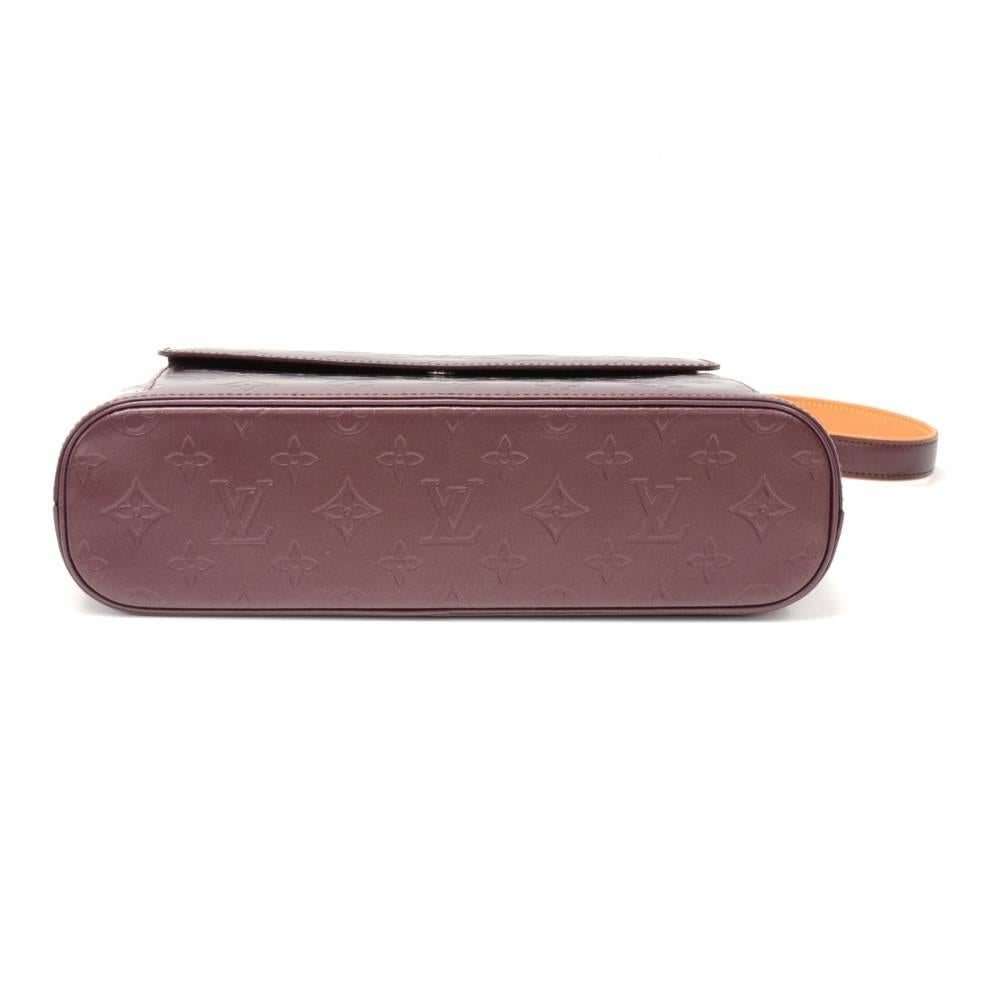 Women's Louis Vuitton Allston Purple Monogram Mat Leather Shoulder Bag