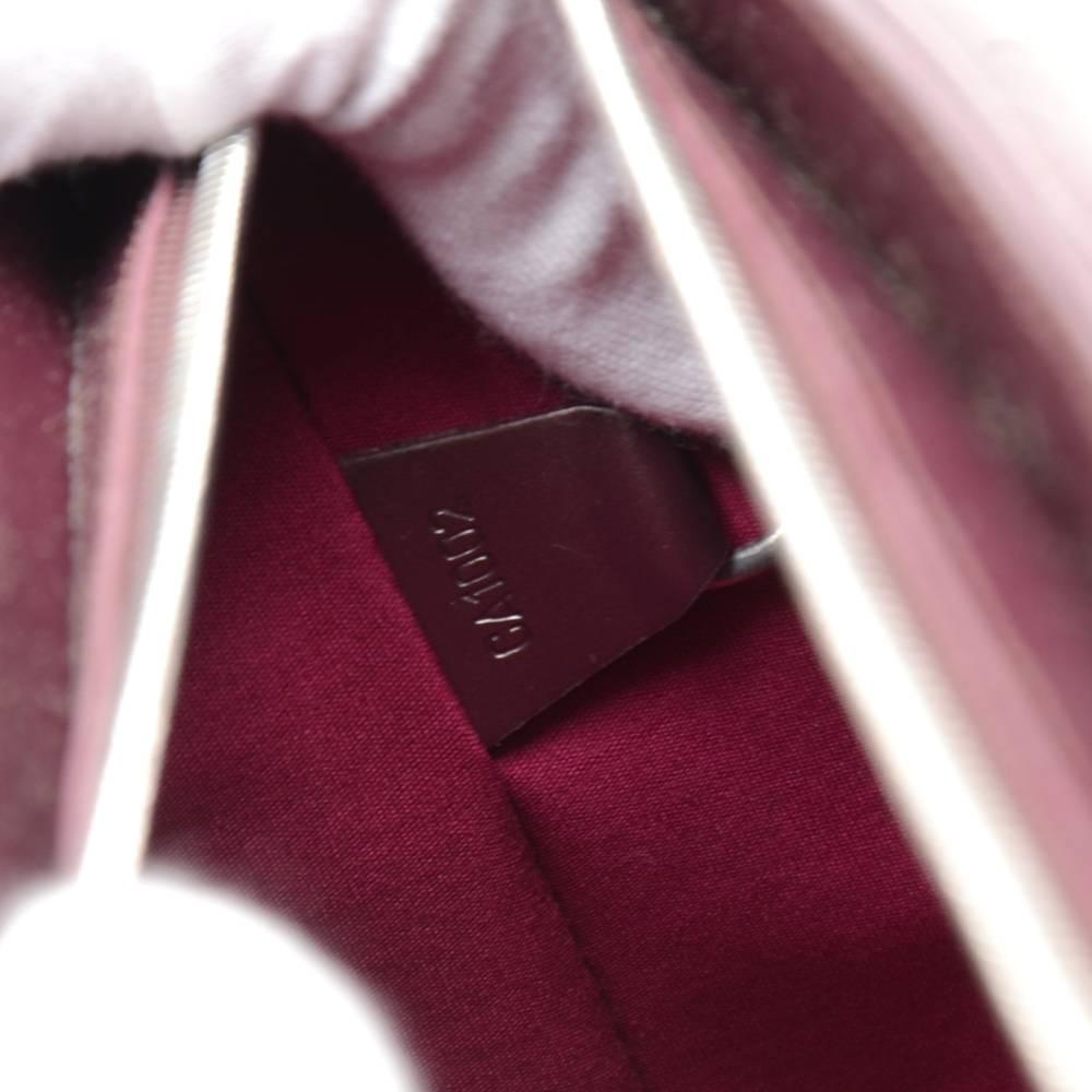Louis Vuitton Allston Purple Monogram Mat Leather Shoulder Bag  4