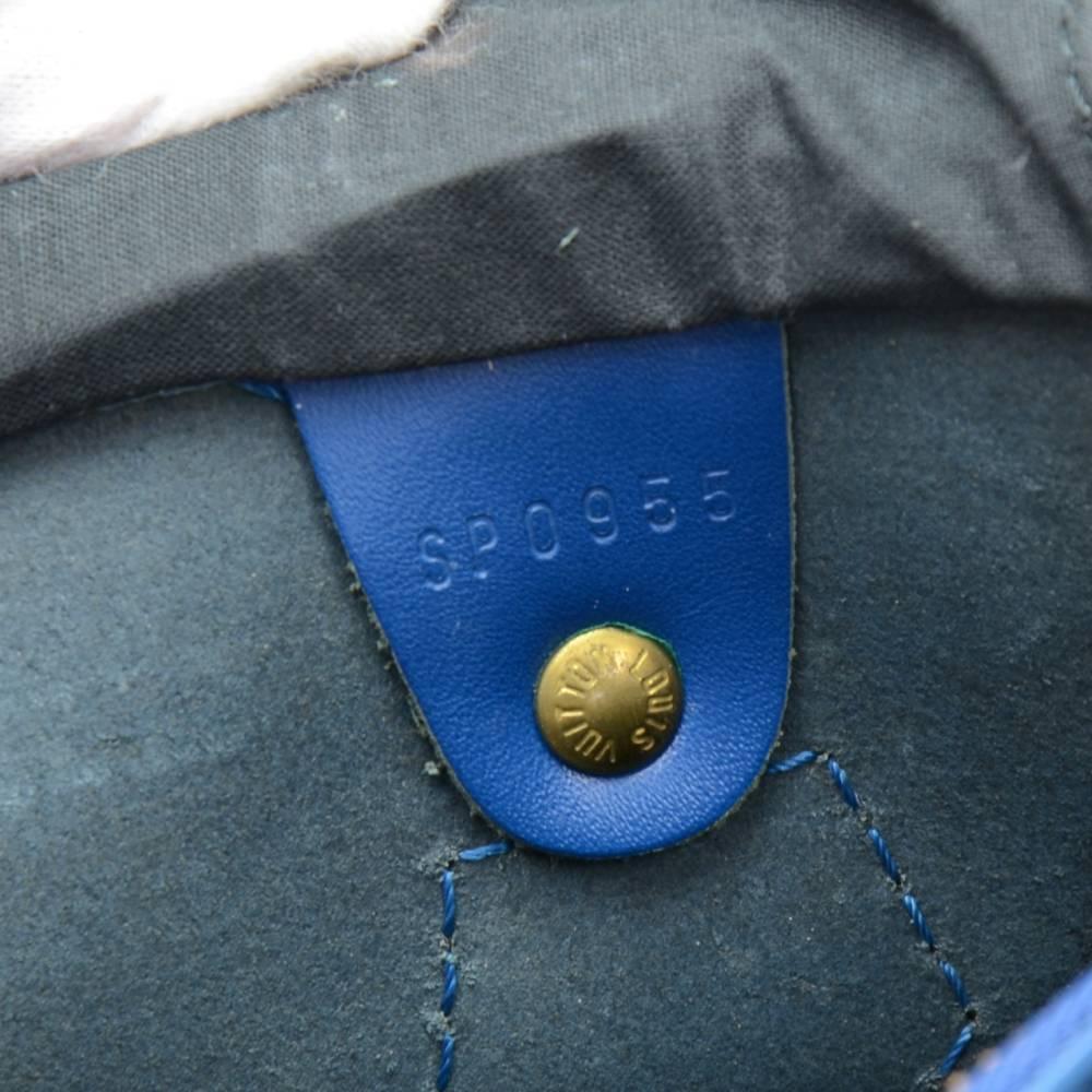 Louis Vuitton Vintage Speedy 25 Blue Epi Leather City Hand Bag 5