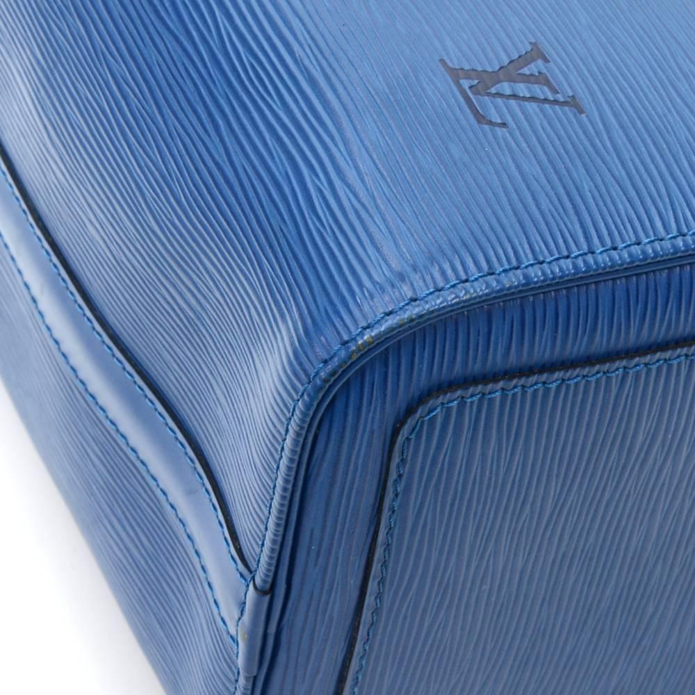 Louis Vuitton Vintage Speedy 25 Blue Epi Leather City Hand Bag 4