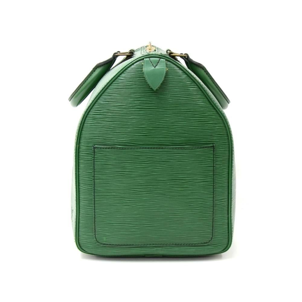 Gray Louis Vuitton Vintage Keepall 45 Green Epi Leather Duffle Travel Bag