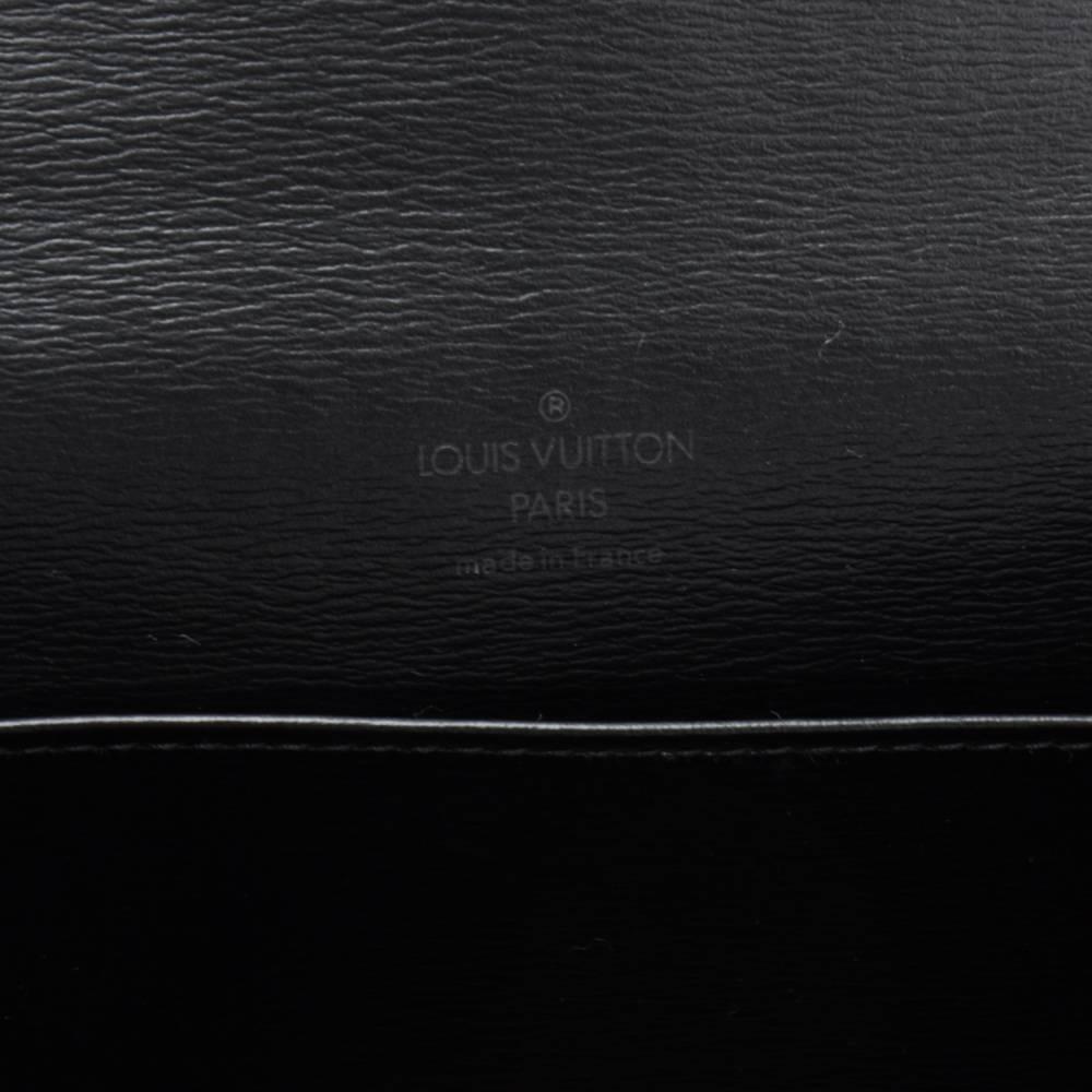 Women's Vintage Louis Vuitton Tilsitt Black Epi Leather Shoulder Pochette Bag  For Sale
