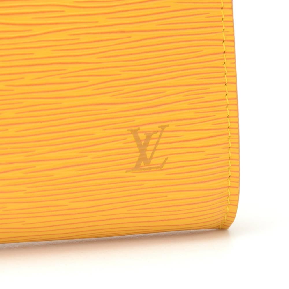 Louis Vuitton Pochette Accessories Yellow Epi Leather Hand Bag 2