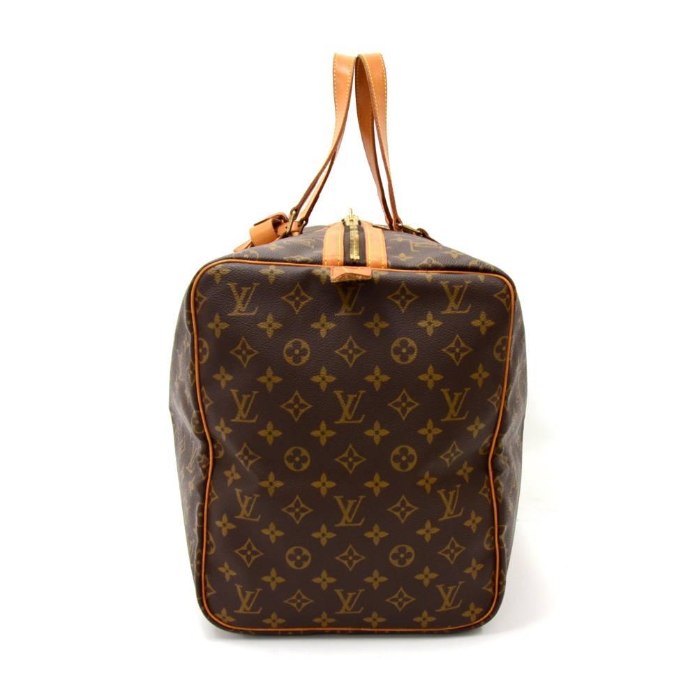 Brown Louis Vuitton Sac Souple 55 Monogram Canvas Duffle Travel Bag 