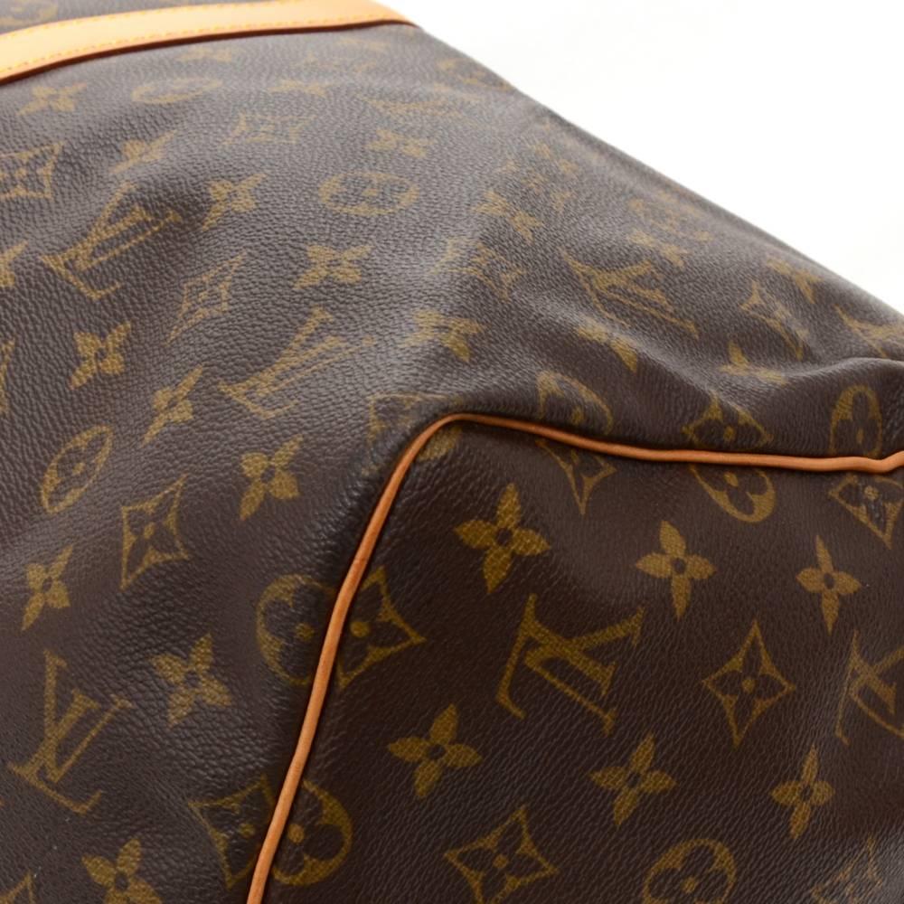 Louis Vuitton Keepall 55 Bandouliere Monogram Canvas Duffel Travel Bag + Strap 2