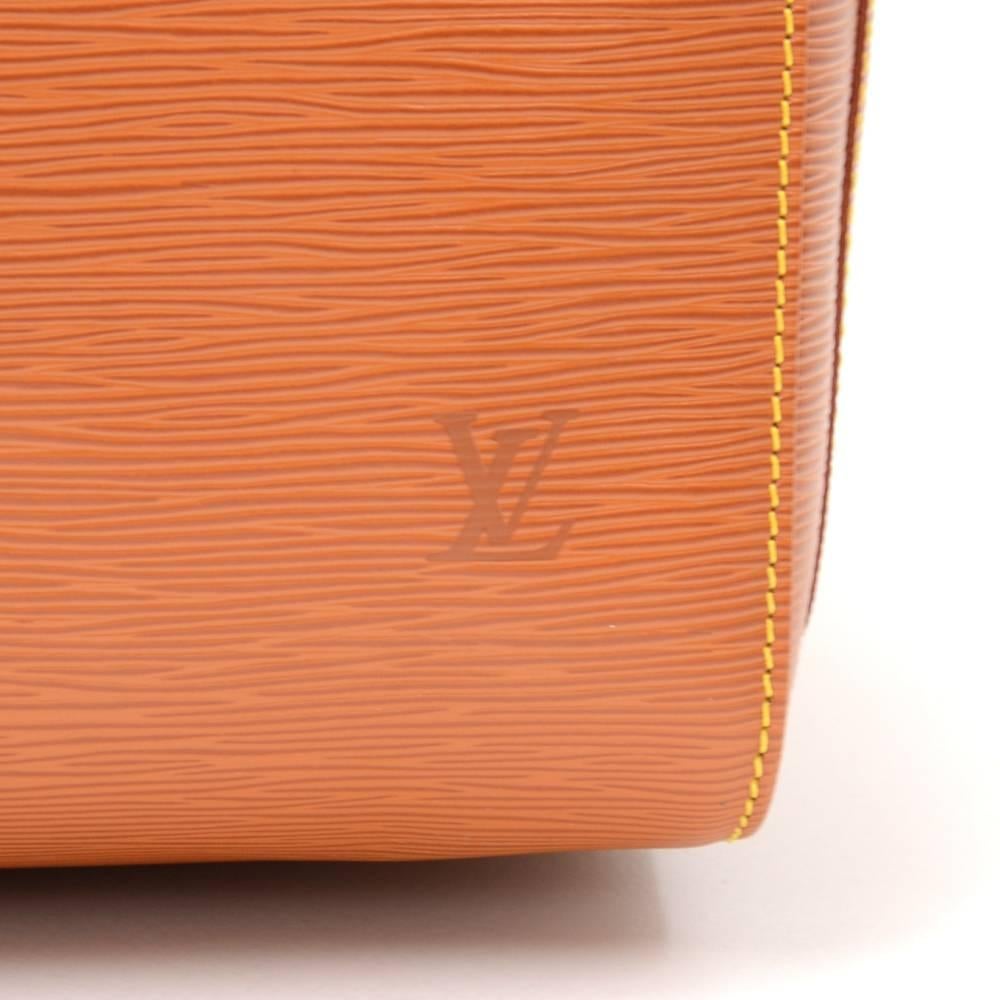 Louis Vuitton Keepall 55 Brown Cipango Gold Epi Leather Duffle Travel Bag  1