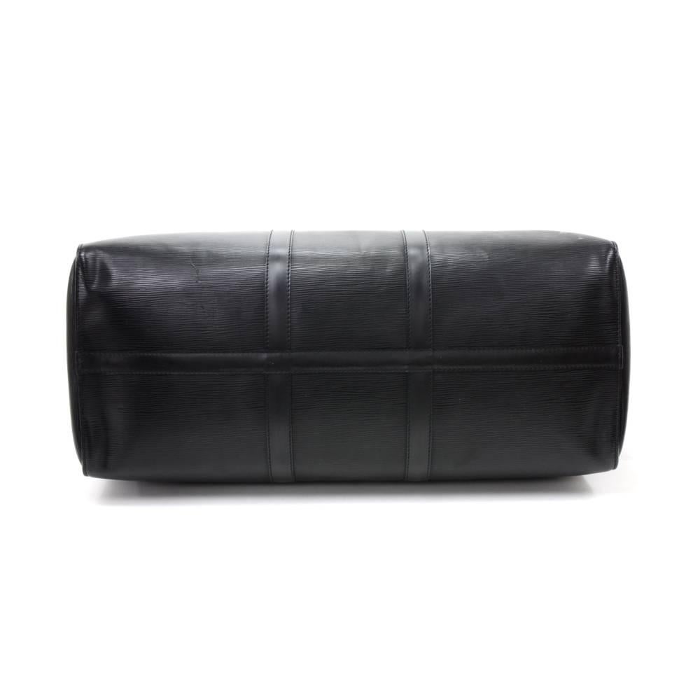 Vintage Louis Vuitton Keepall 50 Black Epi Leather Travel Bag  1