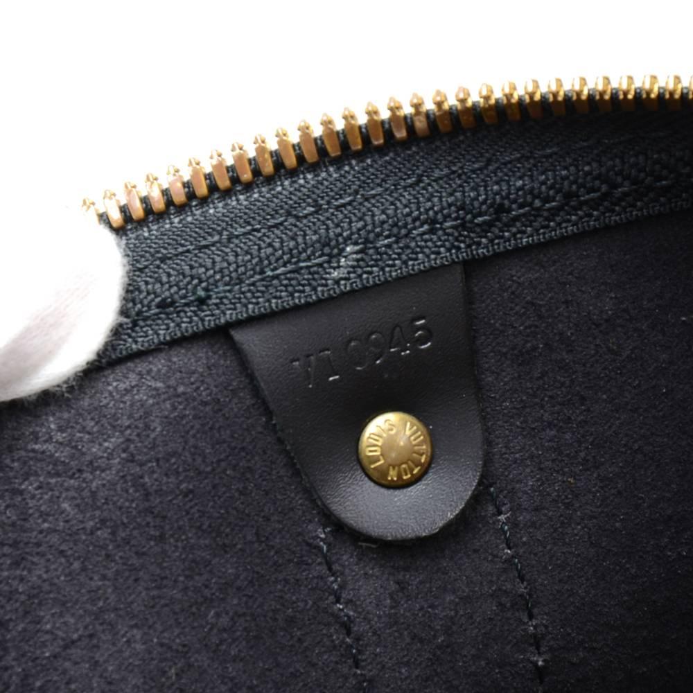 Vintage Louis Vuitton Keepall 50 Black Epi Leather Travel Bag  5