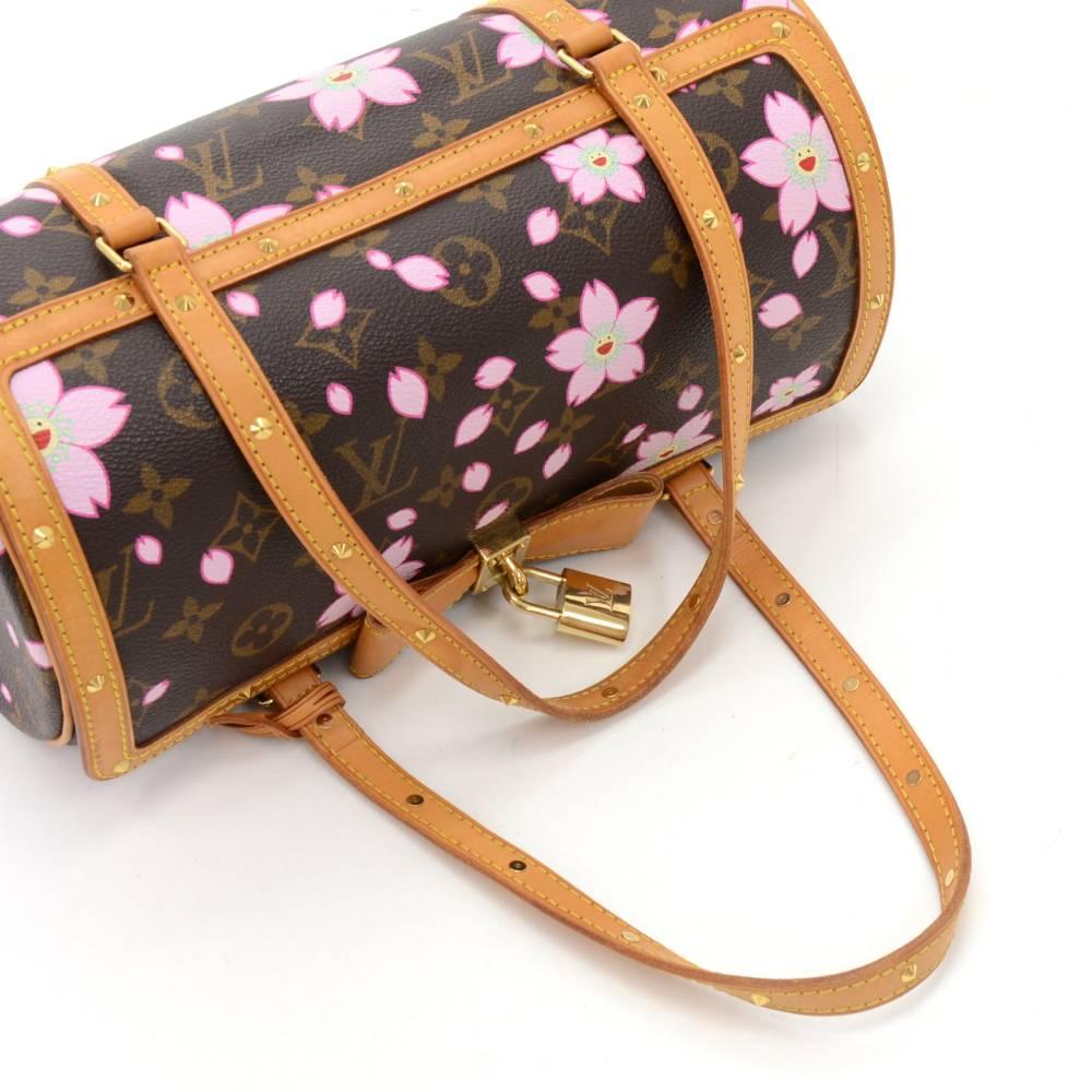 Louis Vuitton Papillon 27 Cherry Blossom Murakami 2003 Limited Hand Bag  2