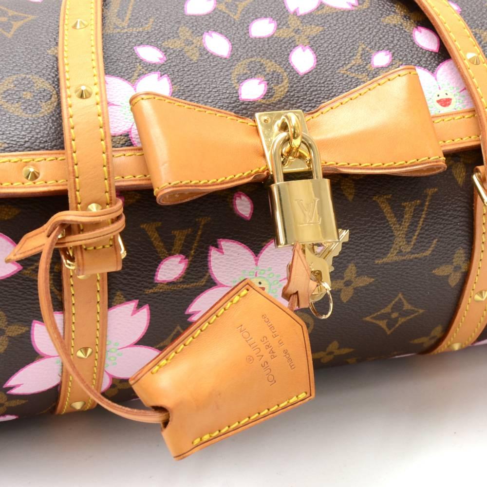 Louis Vuitton Papillon 27 Cherry Blossom Murakami 2003 Limited Hand Bag  1