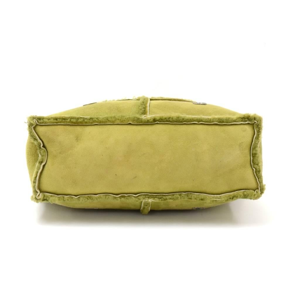 Women's Chanel Green Mutton Leather Shoulder Bag 