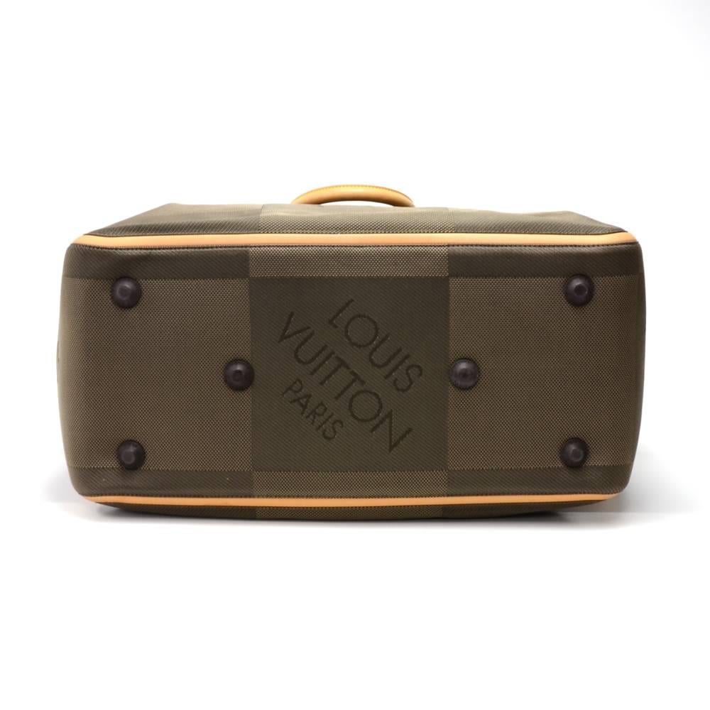 Louis Vuitton Sable Souverain Dark Brown Damier Geant Canvas Boston Bag In Good Condition For Sale In Fukuoka, Kyushu