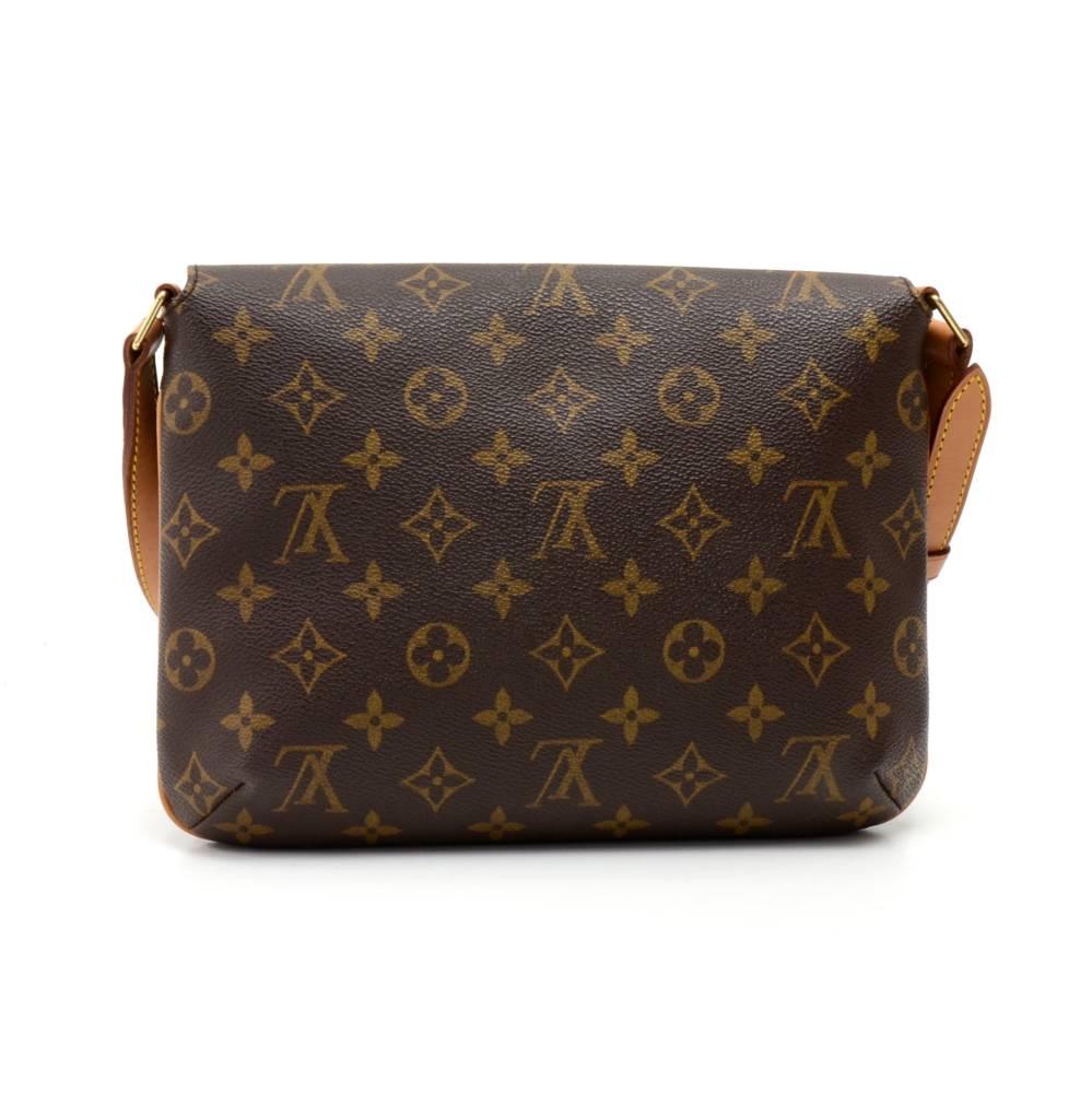 Louis Vuitton Musette Tango shoulder bag in monogram canvas. Magnetic flap closure, inside is in brown alkantra lining and has one open side pocket. Adjustable leather strap could be worn on the shoulder. SKU: LO427

Made in: France
Serial Number: