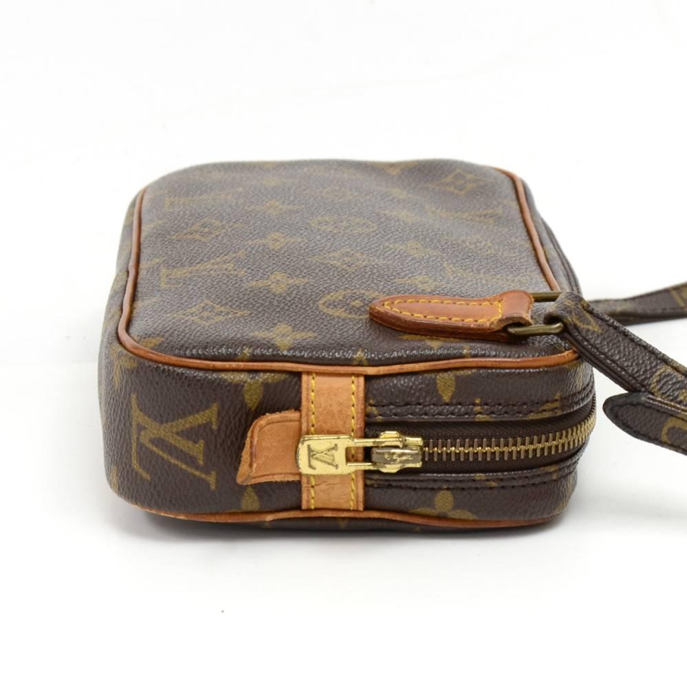 Black Louis Vuitton Vintage Pochette Marly Bandouliere Monogram Canvas Shoulder Bag