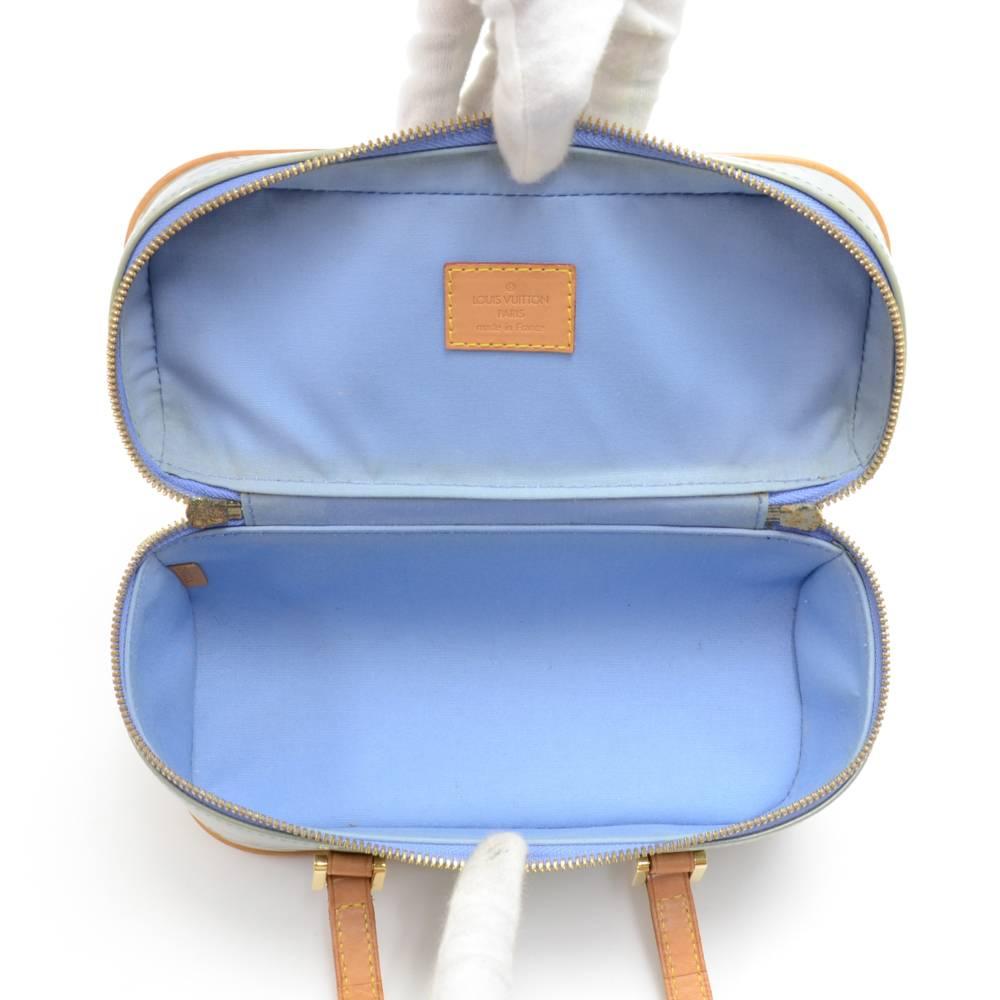 Louis Vuitton Sullivan Horizontal PM Blue Vernis Hand Bag 4