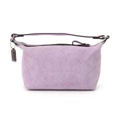 Coach Lavender Suede Leather Small Handbag