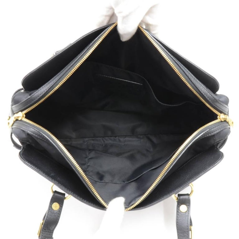 Hunting World Black Nylon and Leather Shoulder Bag For Sale at 1stDibs
