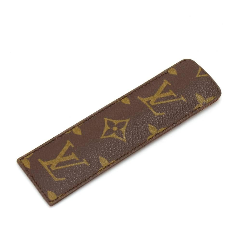 Brown Vintage Louis Vuitton Comb with Monogram Canvas Case