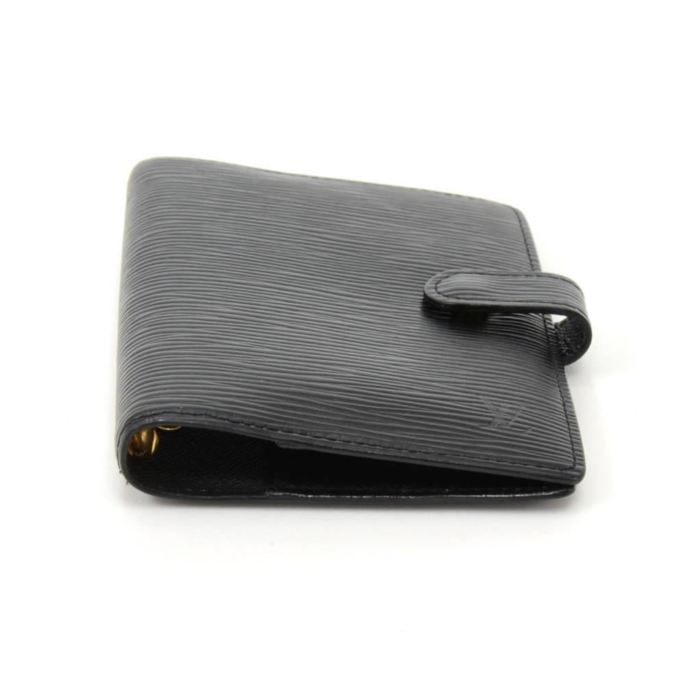 Louis Vuitton Black Epi Leather Agenda Mini In Good Condition In Fukuoka, Kyushu