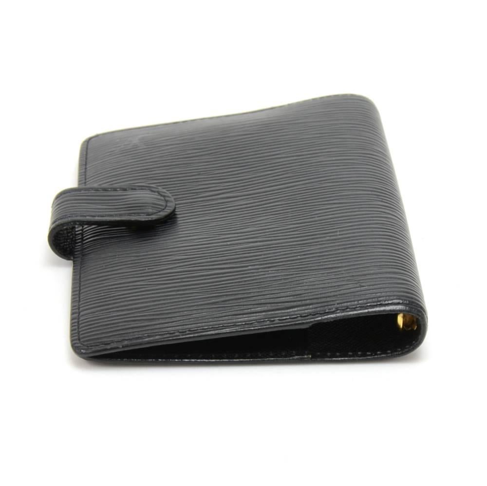 Louis Vuitton Black Epi Leather Agenda Mini 1