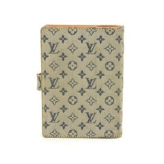 Louis Vuitton Agenda PM Mini Line Blue Monogram Canvas Agenda Cover