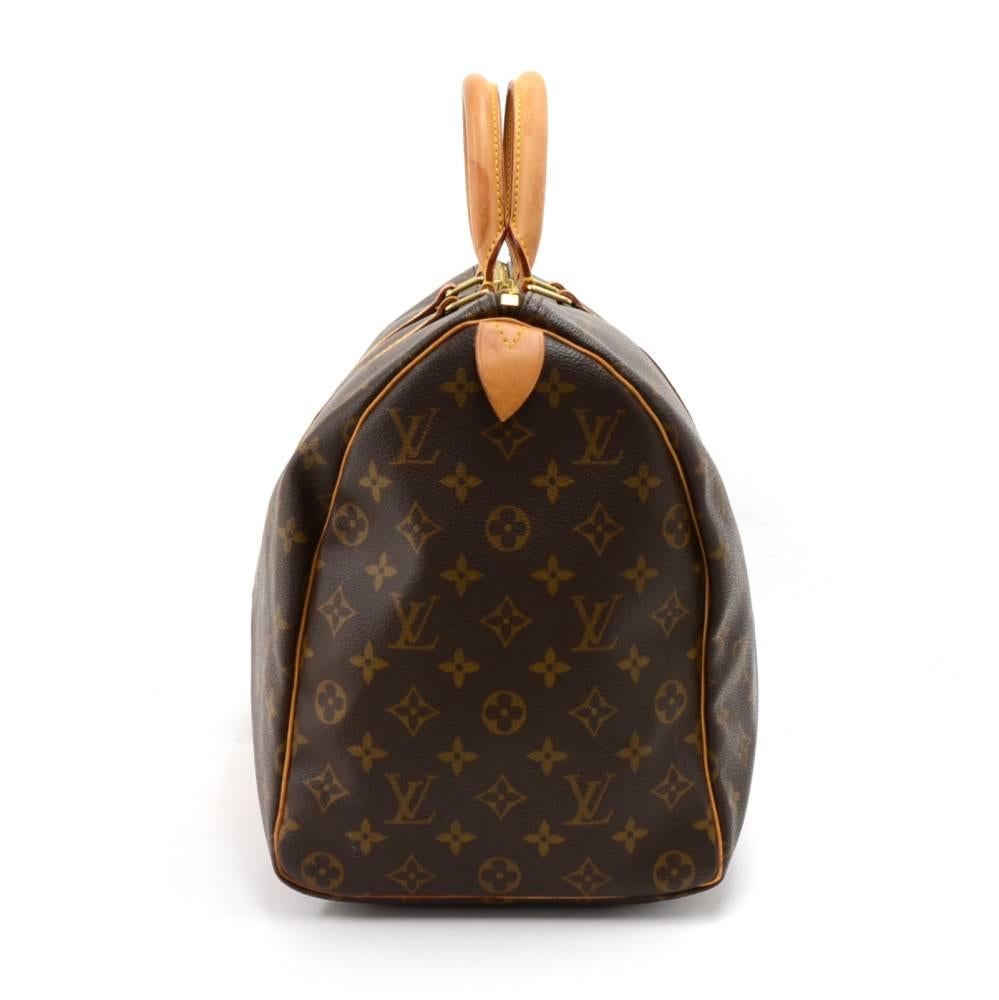 Black Louis Vuitton Keepall 45 Monogram Canvas Duffle Travel Bag 