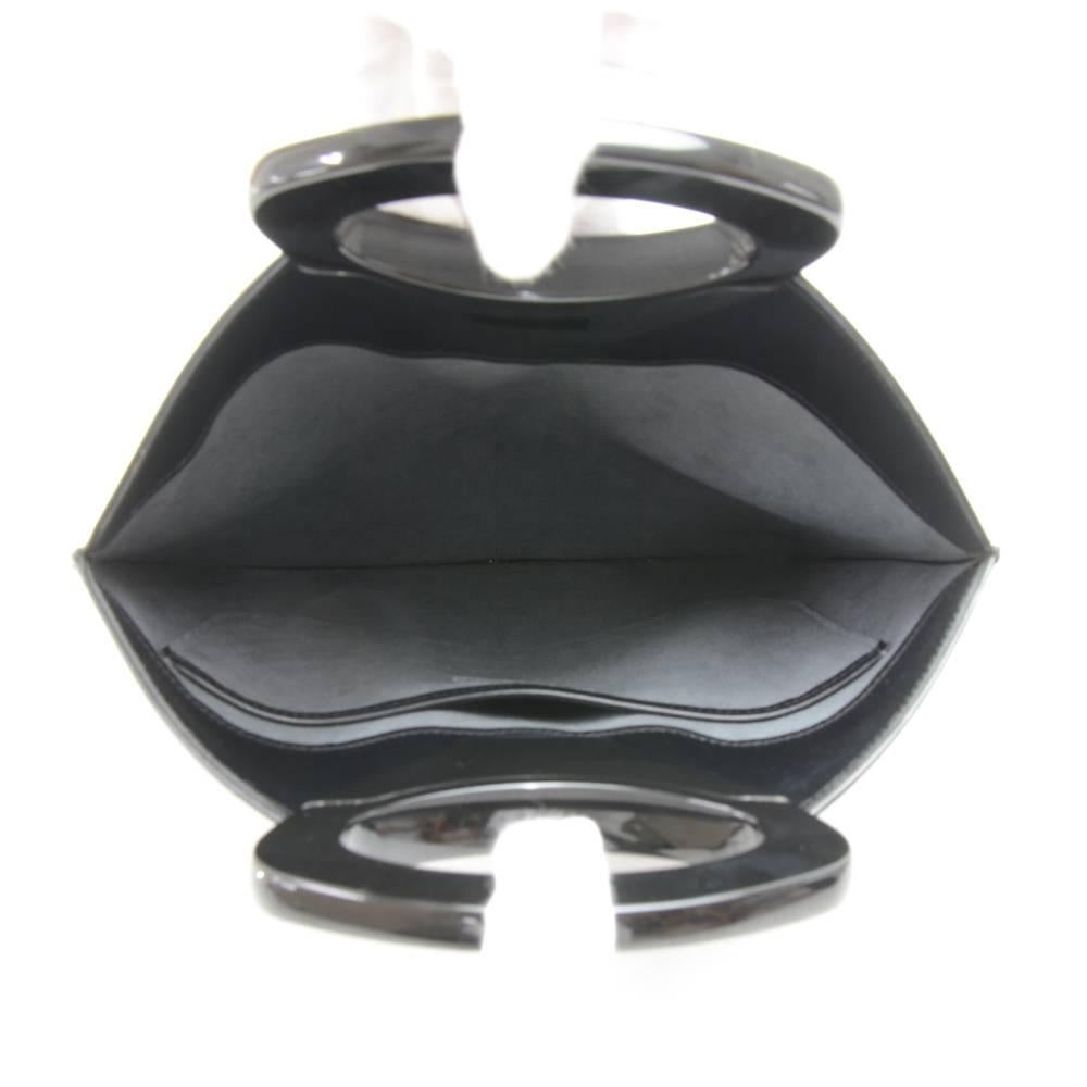 Louis Vuitton Demi Lune Black Epi Leather Hand Bag 4