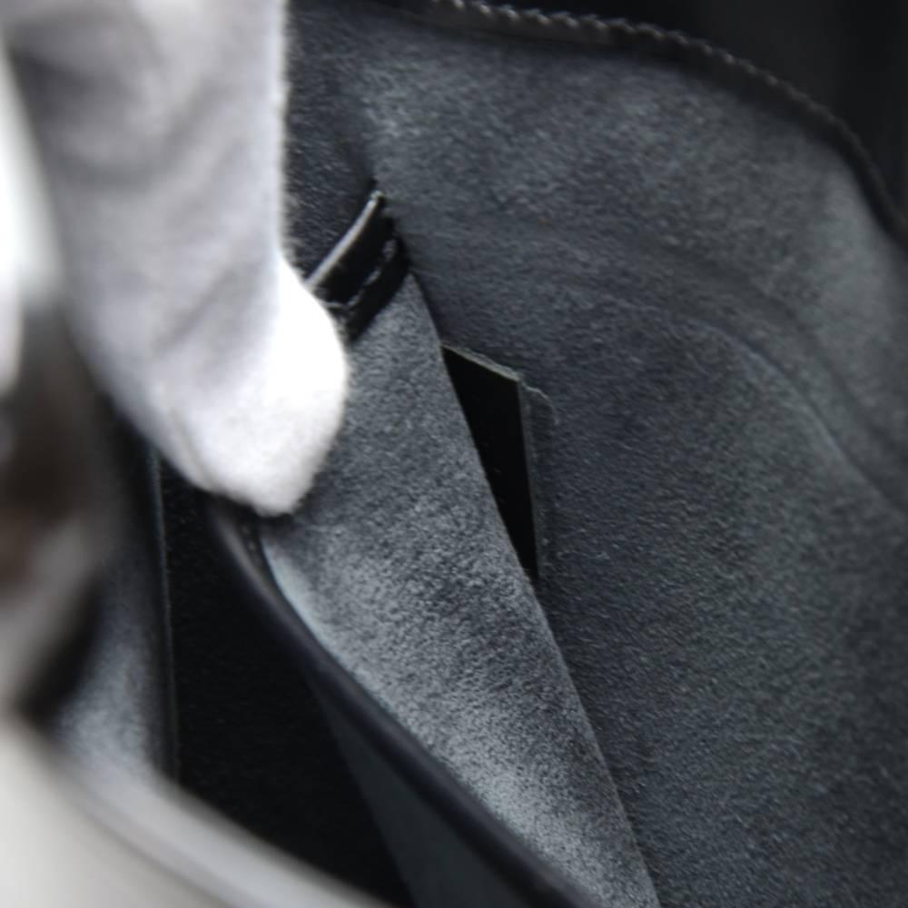 Louis Vuitton Demi Lune Black Epi Leather Hand Bag 3