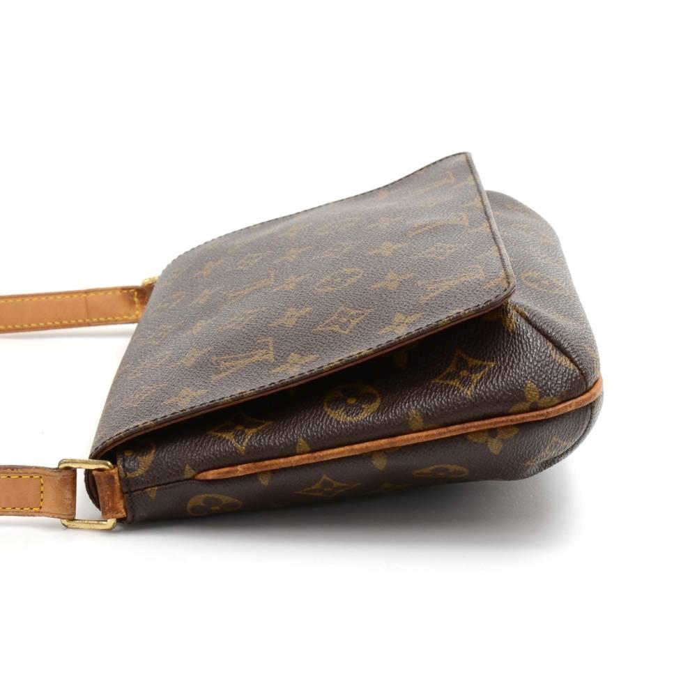 Black Louis Vuitton Musette Tango Monogram Canvas Shoulder Bag