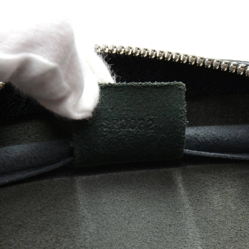 Louis Vuitton Kendall PM Black Taiga Leather Travel Bag + Strap 4