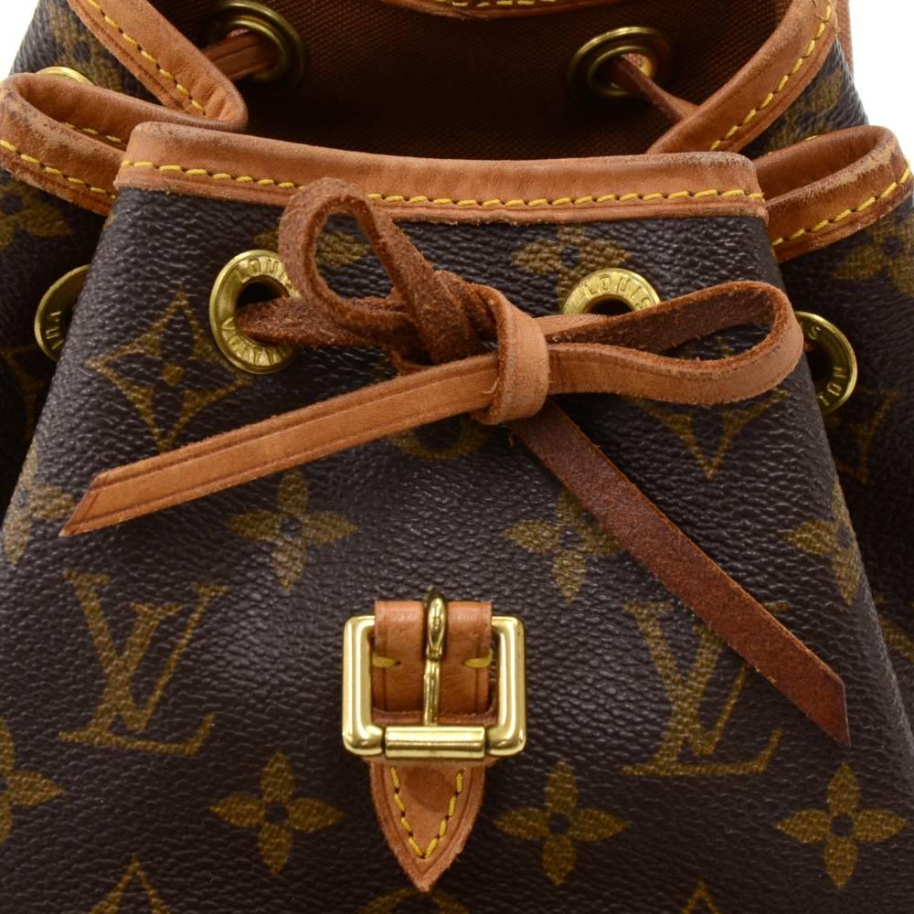Louis Vuitton Mini Montsouris Monogram Canvas Backpack Bag 3