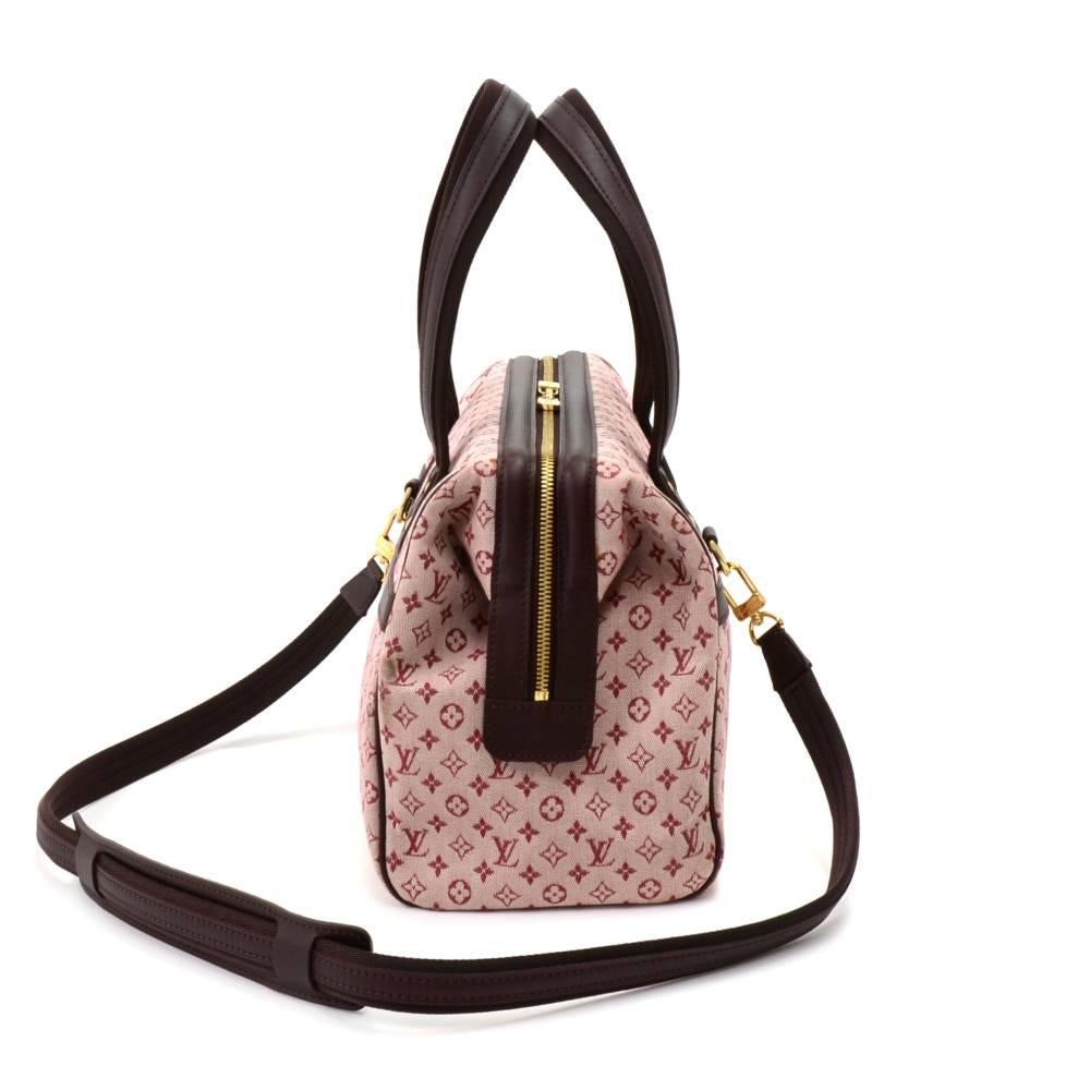 Brown Louis Vuitton Josephine GM Red Mini Monogram Canvas Hand Bag